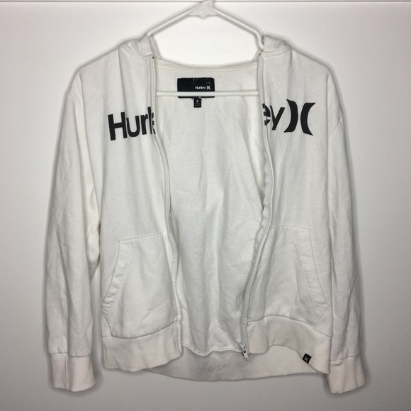 White Hoodie (Zip-Up), Hurley - Picture 1 of 3